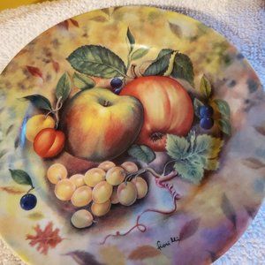 Email de Limoges Still Life Apple Salad Dessert Plate